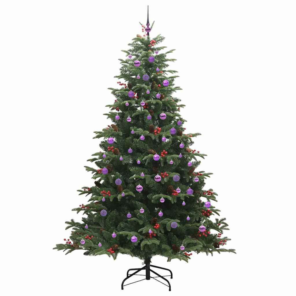 Kunstig juletre grønn 240 cm PVC og Metall og Plast