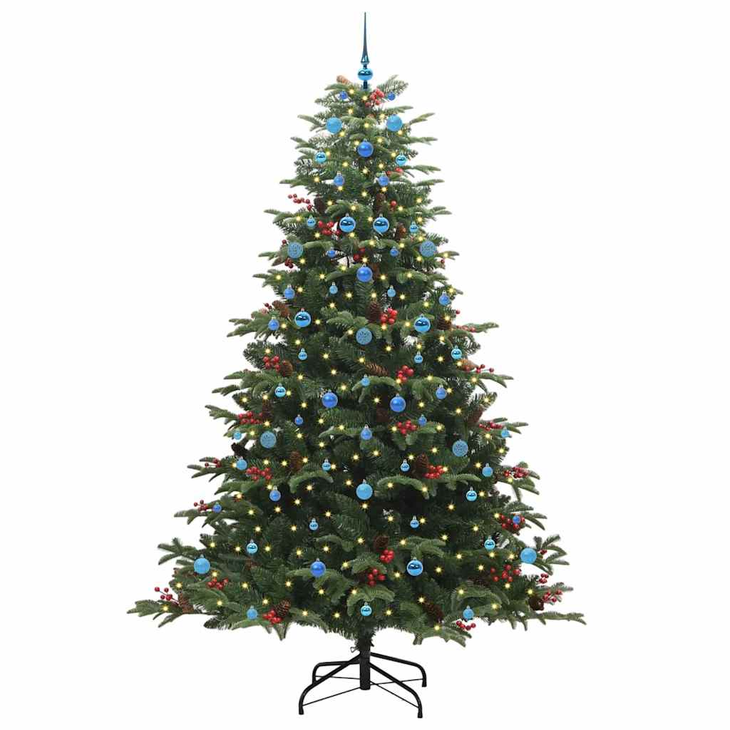 Kunstig juletre grønn 240 cm PVC og Metall og Plast