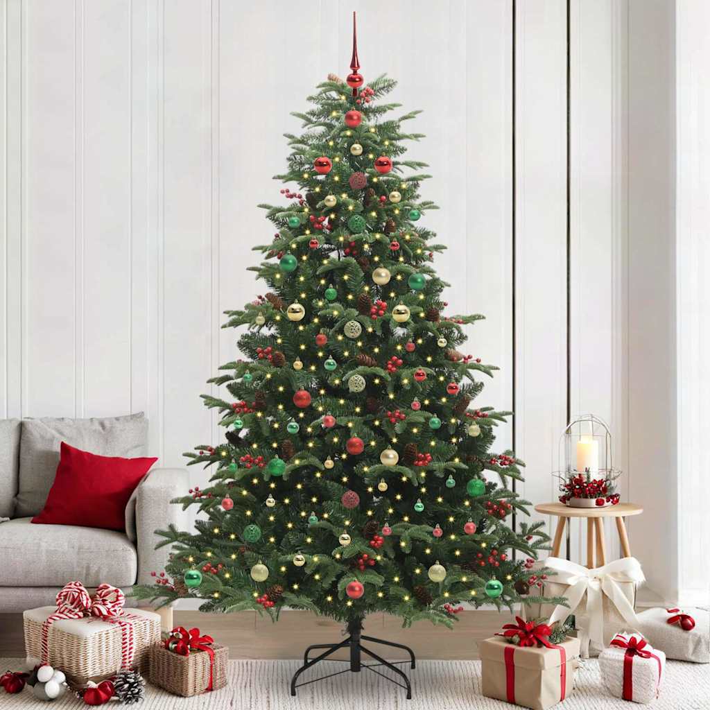 Kunstig juletre grønn 240 cm PVC og Metall og Plast
