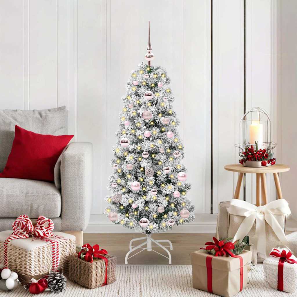 Kunstig sammensatt juletre med LED -stripelys 120 cm PVC
