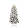 Kunstig sammensatt juletre med LED -stripelys 120 cm PVC