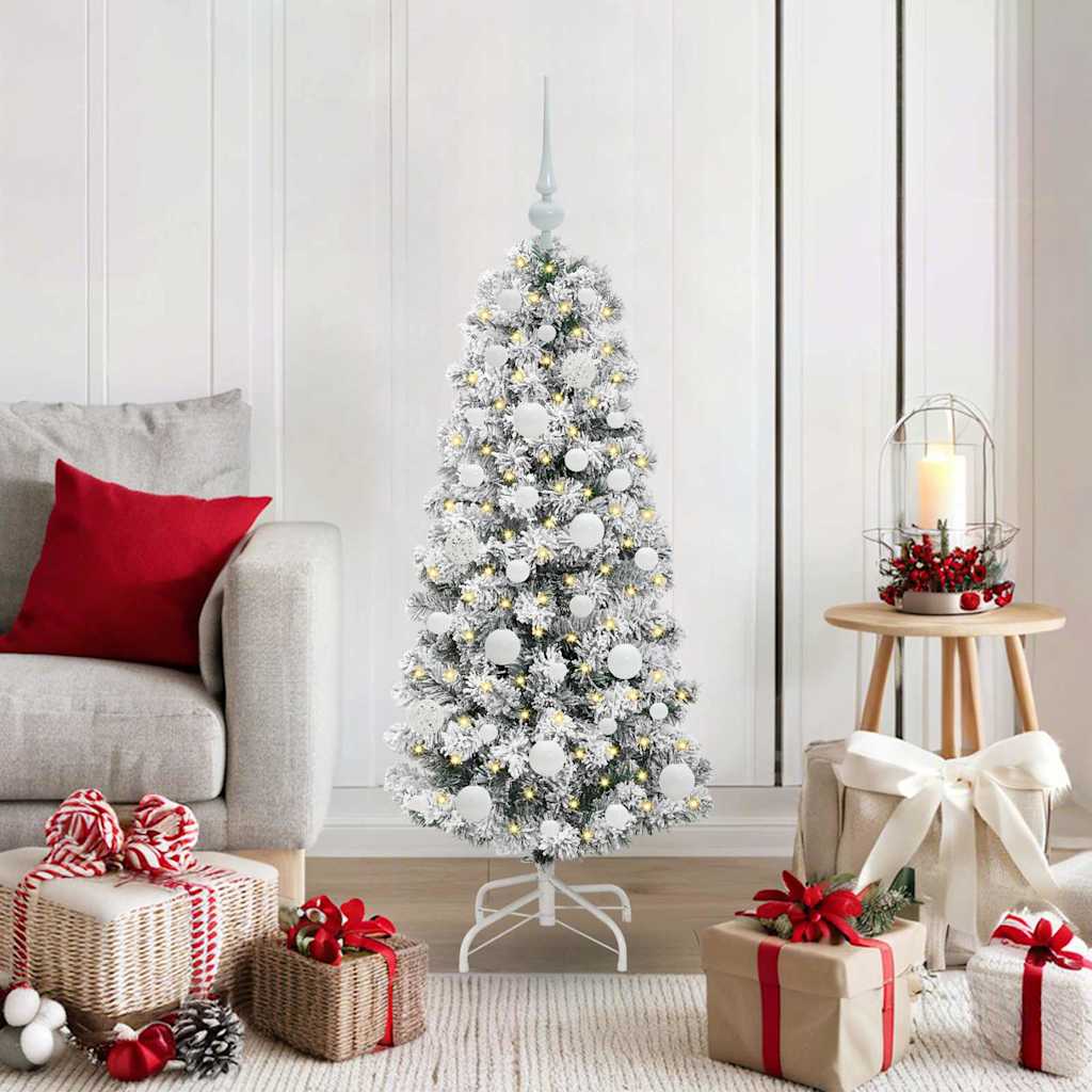 Kunstig sammensatt juletre med LED -stripelys 120 cm PVC