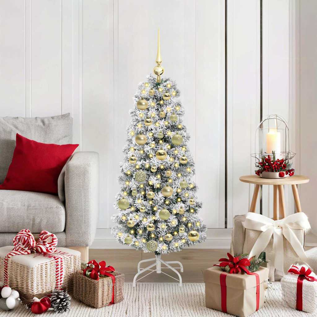 Kunstig sammensatt juletre med LED -stripelys 120 cm PVC
