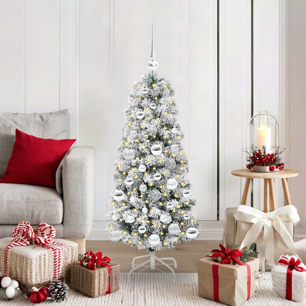 Kunstig sammensatt juletre med LED -stripelys 120 cm PVC