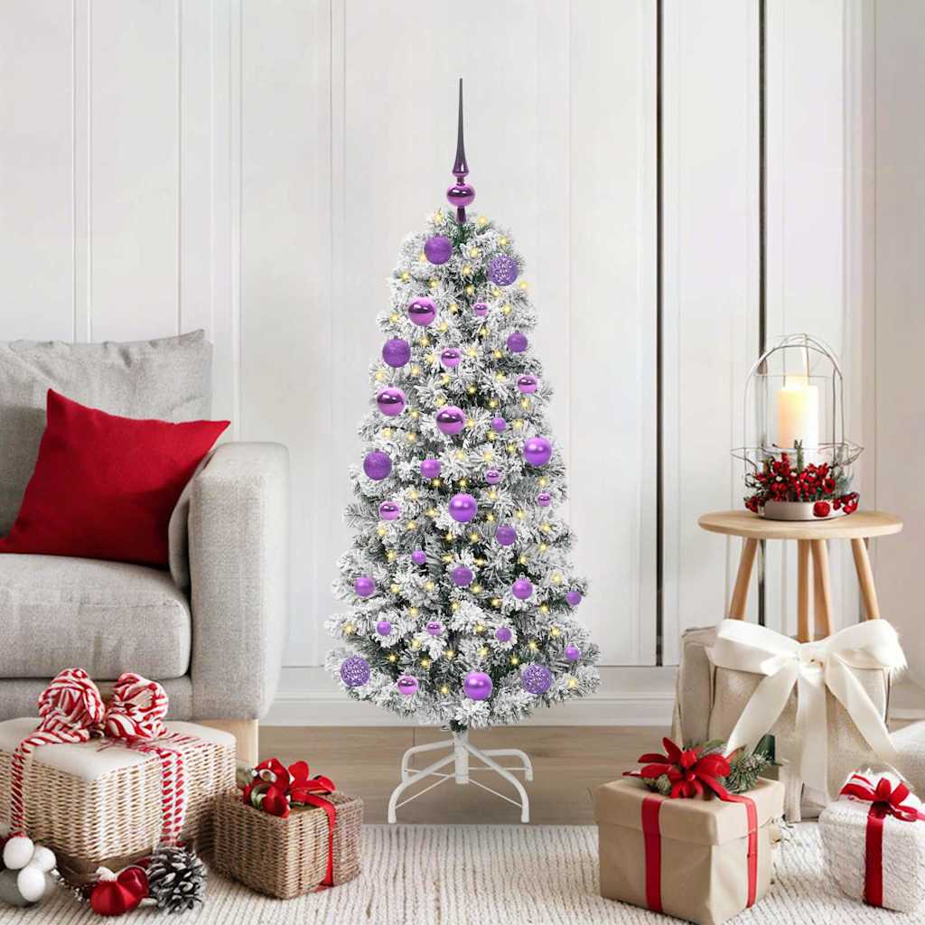 Kunstig sammensatt juletre med LED -stripelys 120 cm PVC