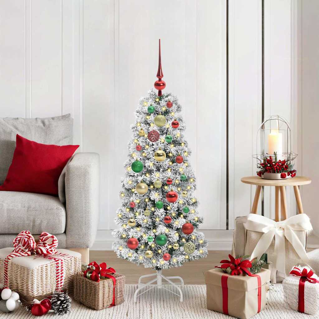 Kunstig sammensatt juletre med LED -stripelys 120 cm PVC