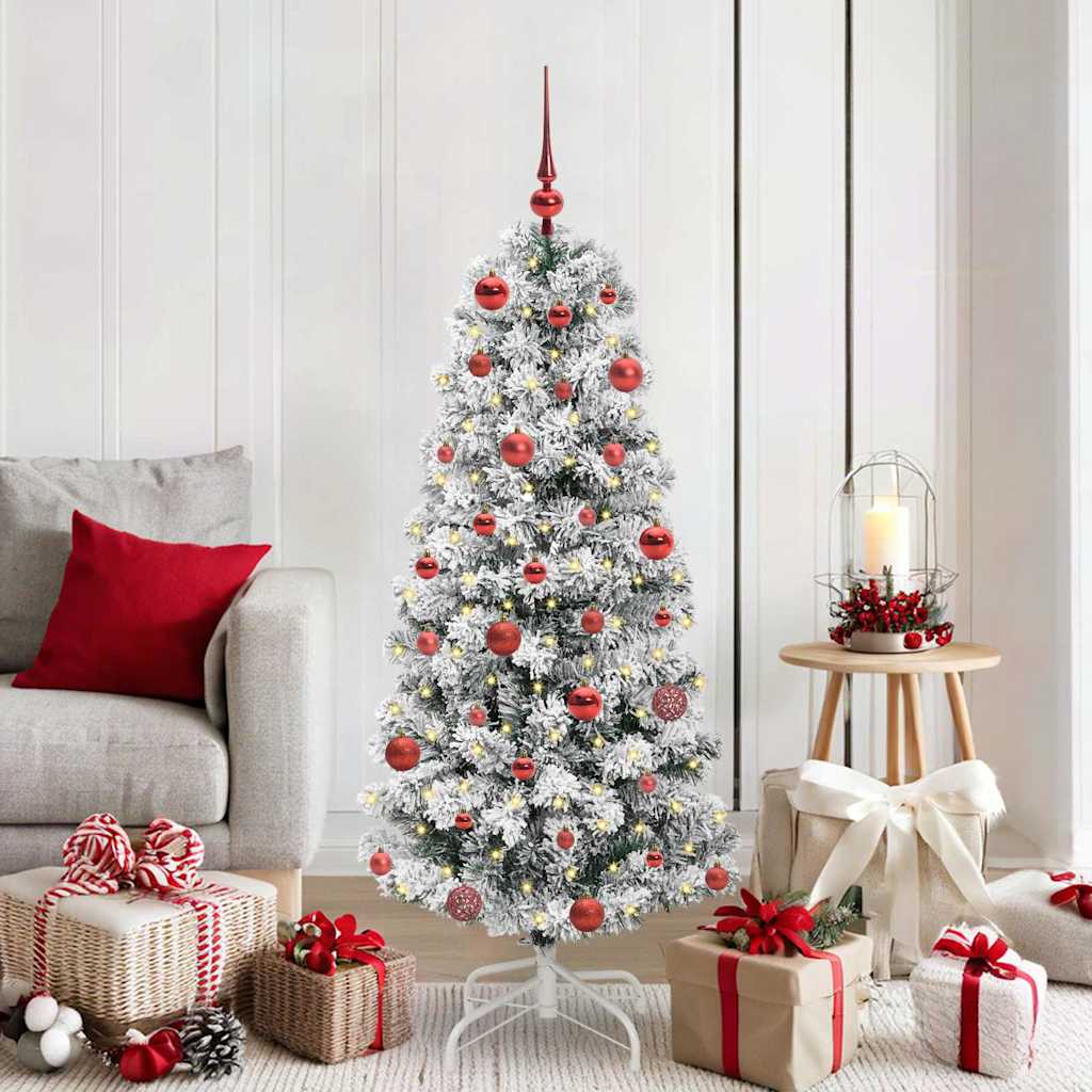 Kunstig sammensatt juletre med LED -stripelys 150 cm PVC