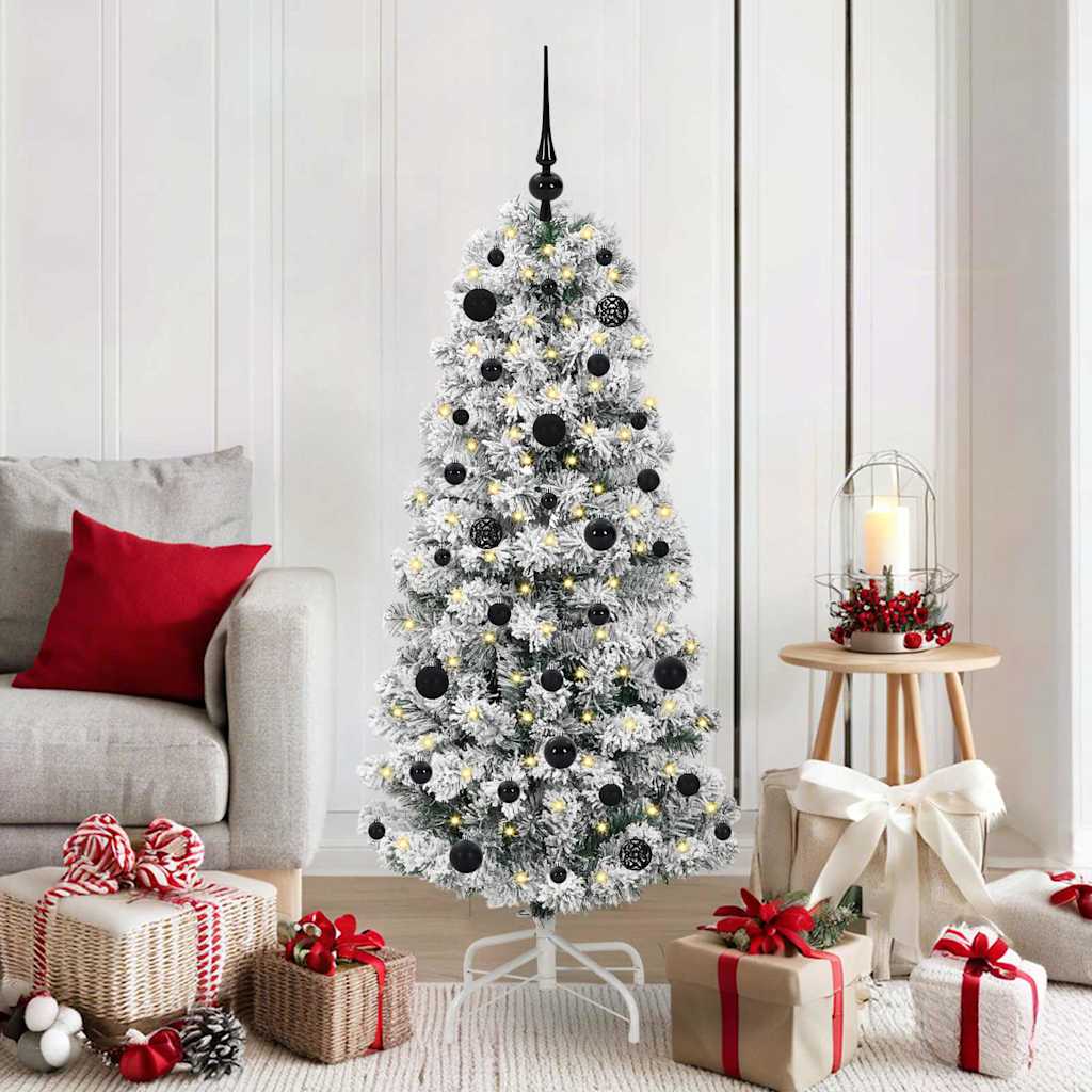 Kunstig sammensatt juletre med LED -stripelys 150 cm PVC