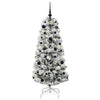 Kunstig sammensatt juletre med LED -stripelys 150 cm PVC