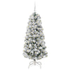 Kunstig sammensatt juletre med LED -stripelys 150 cm PVC