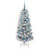 Kunstig sammensatt juletre med LED -stripelys 150 cm PVC
