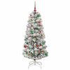 Kunstig sammensatt juletre med LED -stripelys 150 cm PVC