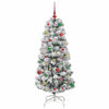 Kunstig sammensatt juletre med LED -stripelys 150 cm PVC