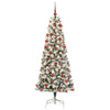 Kunstig sammensatt juletre med LED -stripelys 180 cm PVC