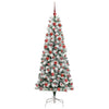 Kunstig sammensatt juletre med LED -stripelys 180 cm PVC