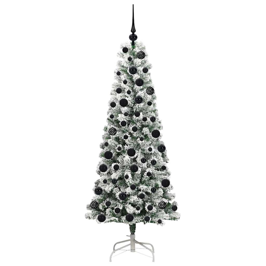 Kunstig sammensatt juletre med 300 LED Grønn og hvit 180 cm