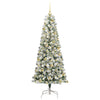 Kunstig sammensatt juletre med LED -stripelys 180 cm PVC