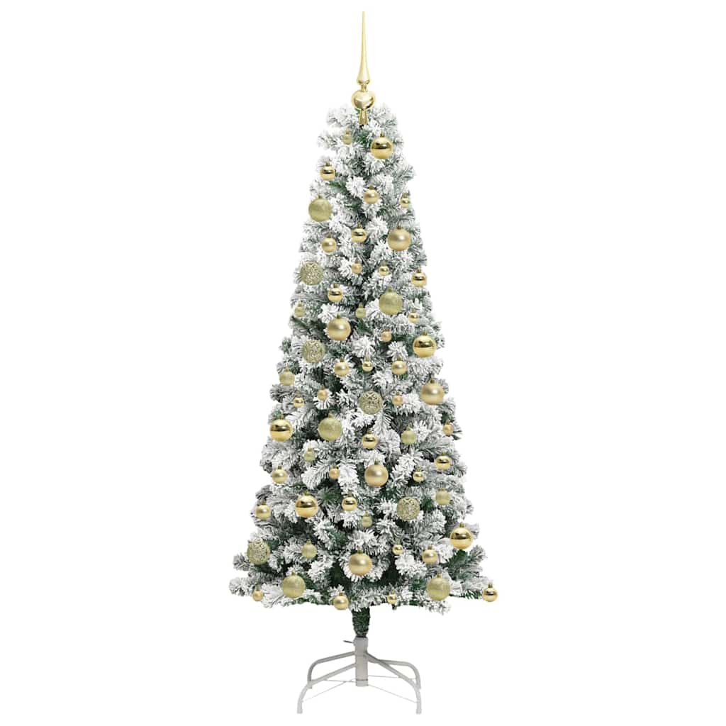 Kunstig sammensatt juletre med LED -stripelys 180 cm PVC
