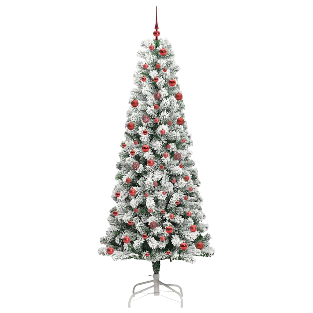 Kunstig sammensatt juletre med LED -stripelys 210 cm PVC