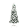 Kunstig sammensatt juletre med LED -stripelys 210 cm PVC