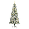 Kunstig sammensatt juletre med LED -stripelys 210 cm PVC