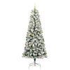Kunstig sammensatt juletre med LED -stripelys 210 cm PVC