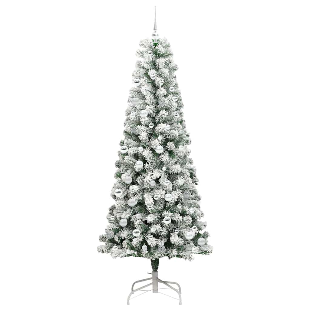 Kunstig sammensatt juletre med LED -stripelys 210 cm PVC