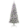 Kunstig sammensatt juletre med LED -stripelys 210 cm PVC