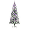 Kunstig sammensatt juletre med LED -stripelys 210 cm PVC