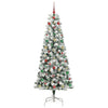 Kunstig sammensatt juletre med LED -stripelys 210 cm PVC
