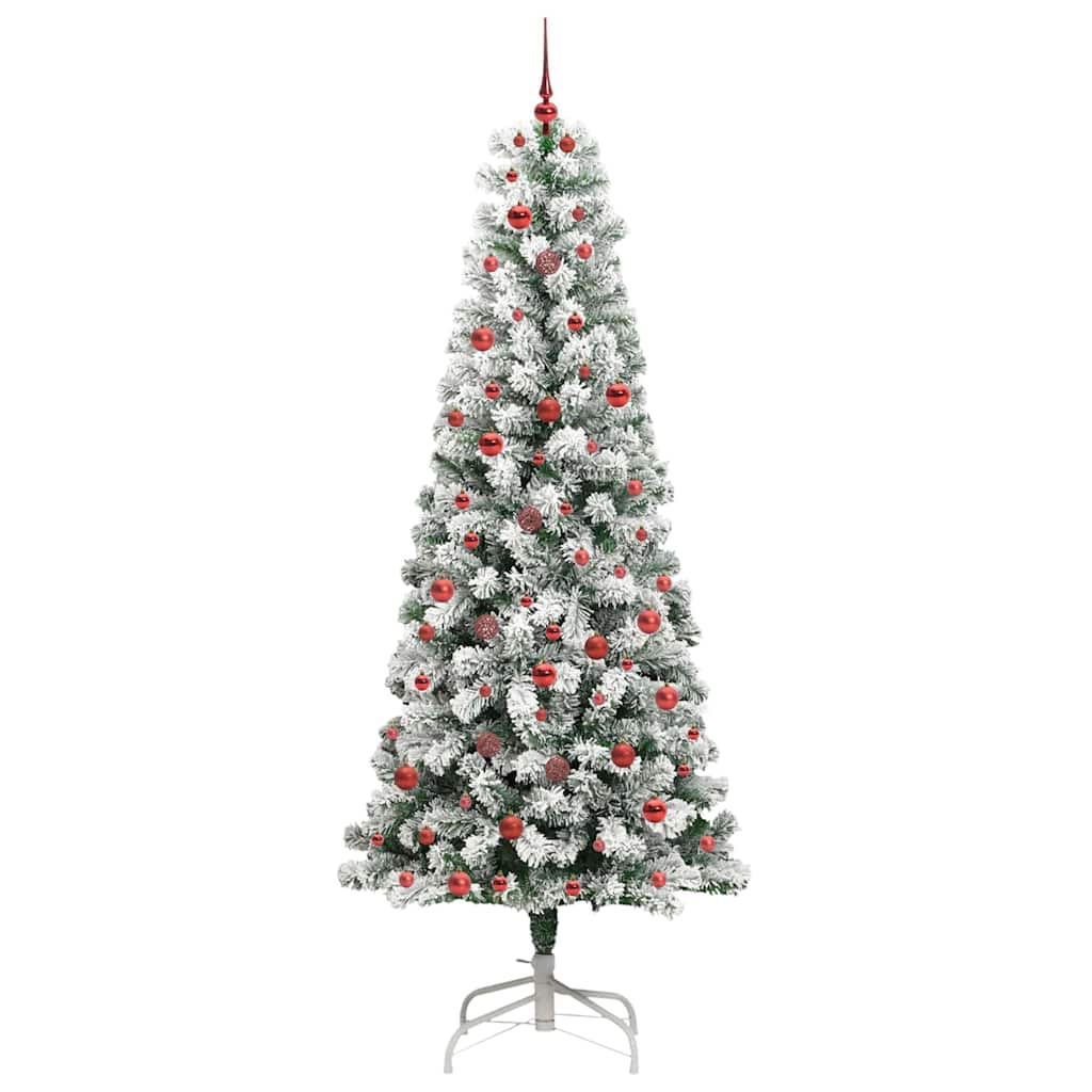 Kunstig sammensatt juletre med LED -stripelys 240 cm PVC
