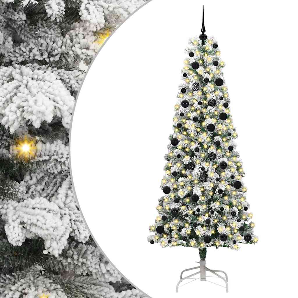 Kunstig sammensatt juletre med LED -stripelys 240 cm PVC