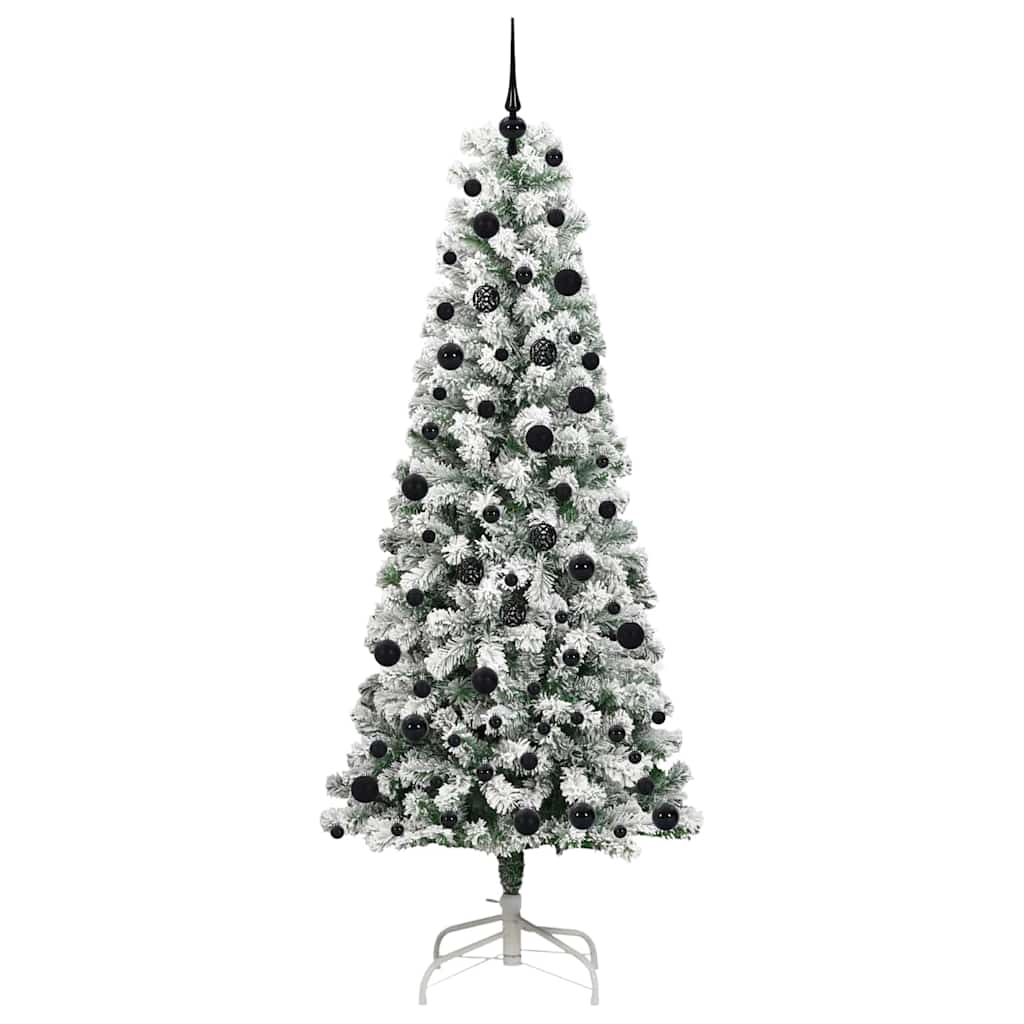 Kunstig sammensatt juletre med 300 LED Grønn og hvit 240 cm