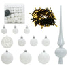 Kunstig sammensatt juletre med LED -stripelys 240 cm PVC