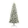Kunstig sammensatt juletre med LED -stripelys 240 cm PVC