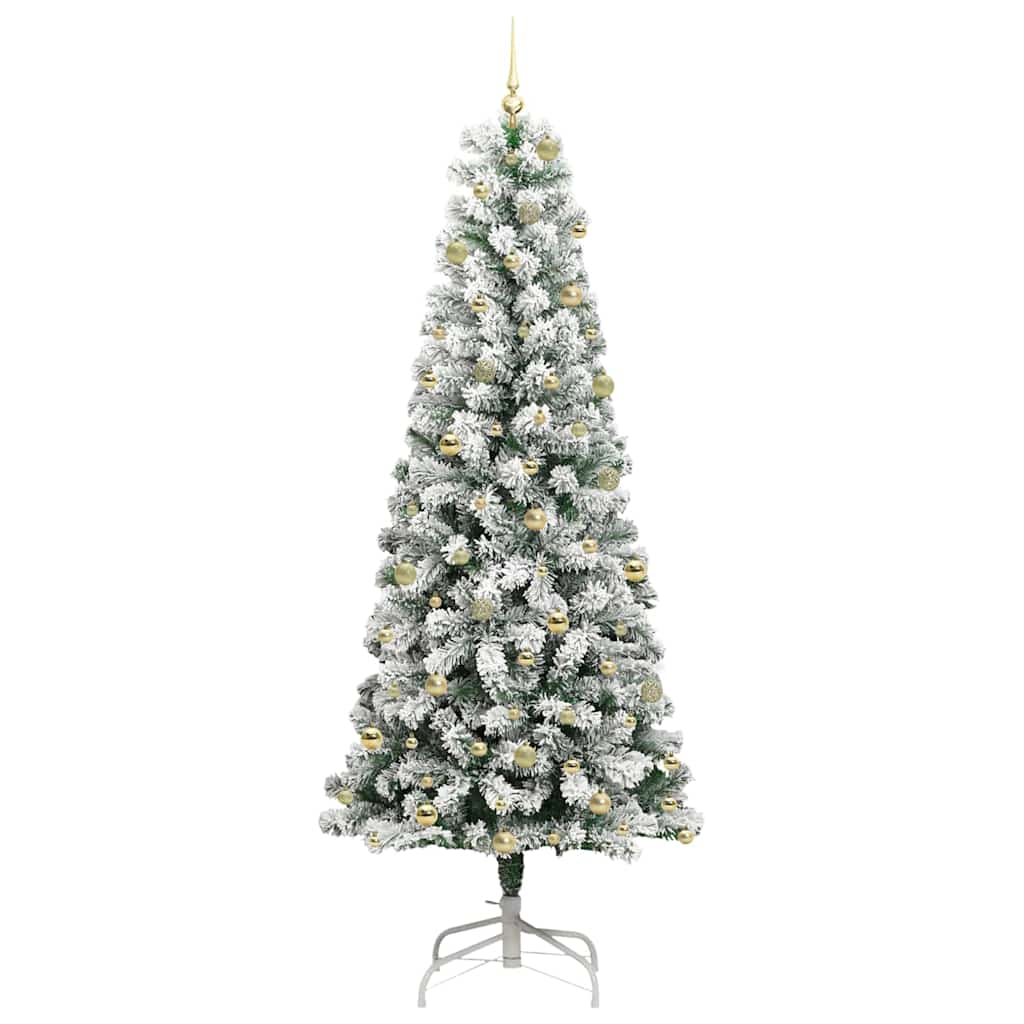 Kunstig sammensatt juletre med LED -stripelys 240 cm PVC
