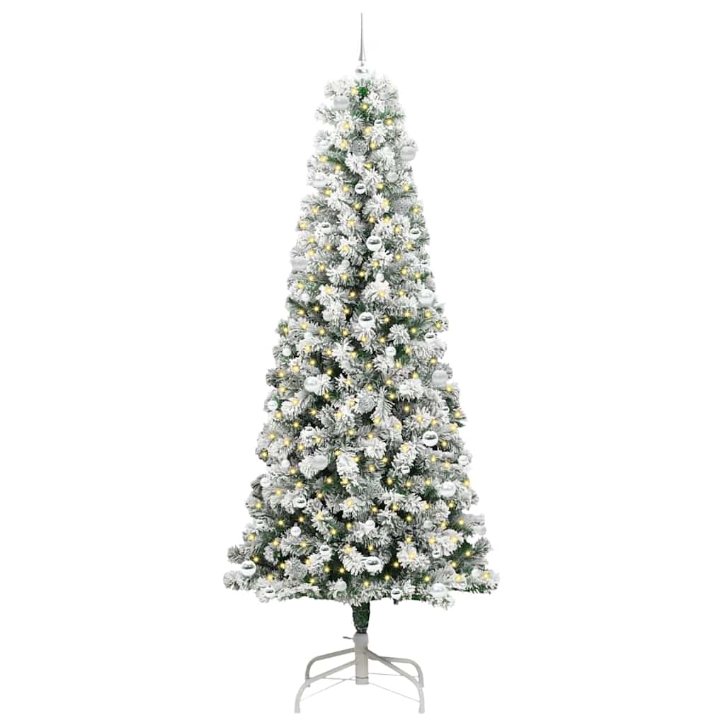 Kunstig sammensatt juletre med LED -stripelys 240 cm PVC