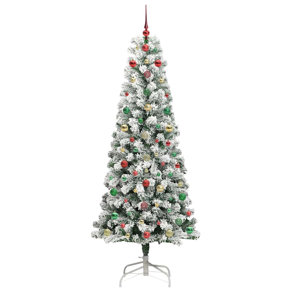 Kunstig sammensatt juletre med LED -stripelys 240 cm PVC