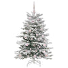 Kunstig sammensatt juletre Hvit 120 cm PE og PVC