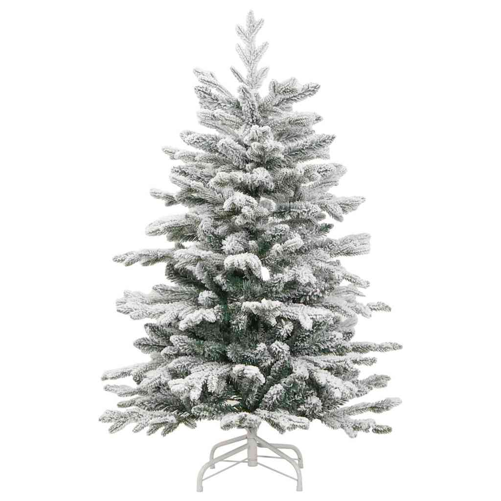 Kunstig sammensatt juletre Hvit 120 cm PE og PVC vidaXL