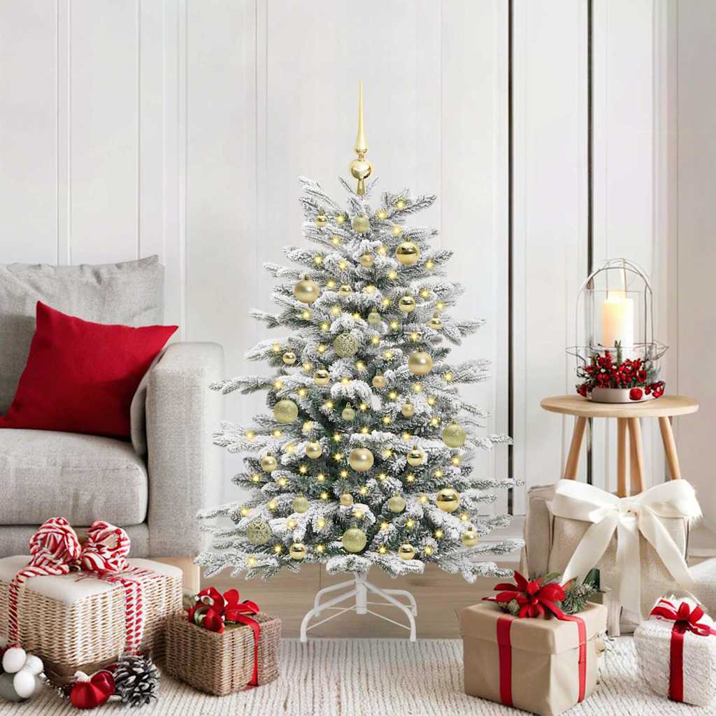 Kunstig sammensatt juletre Hvit 120 cm PE og PVC