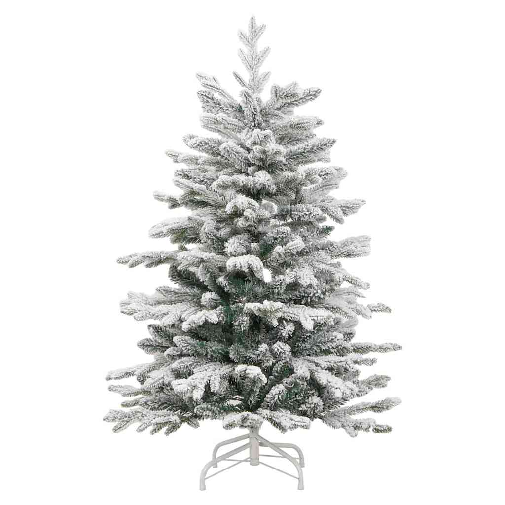 Kunstig sammensatt juletre Hvit 120 cm PE og PVC vidaXL