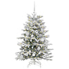 Kunstig sammensatt juletre Hvit 120 cm PE og PVC