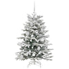 Kunstig sammensatt juletre Hvit 120 cm PE og PVC