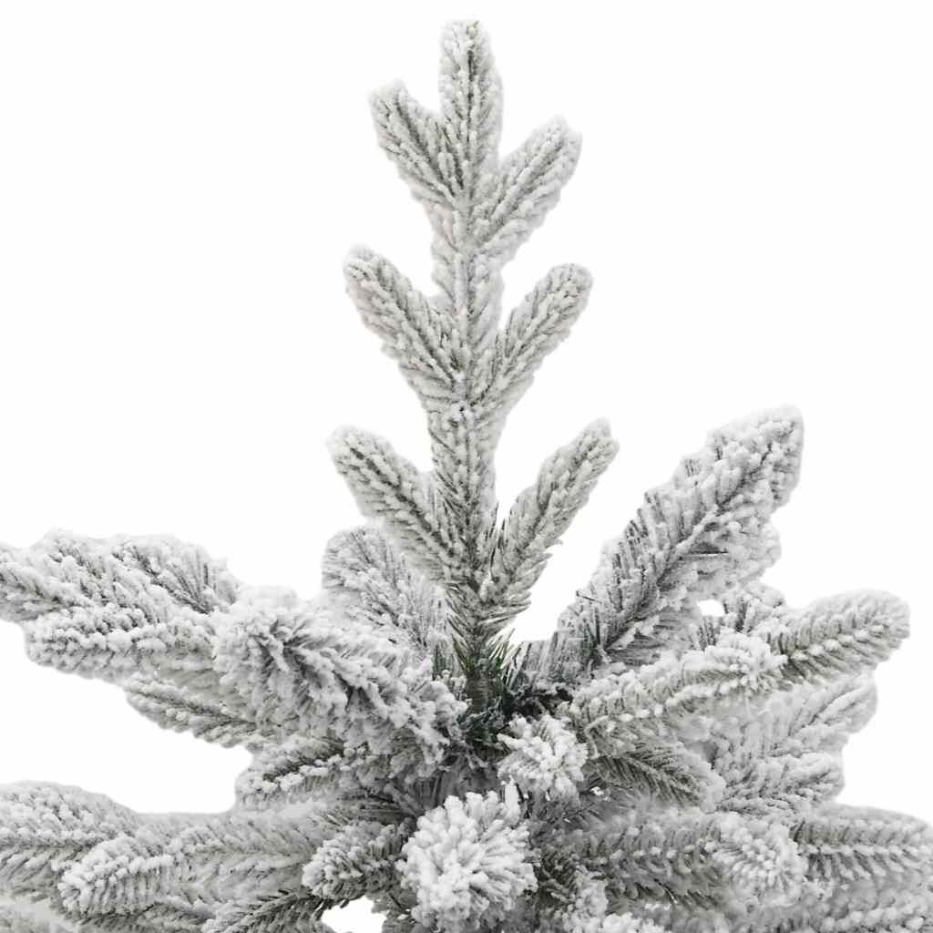 Kunstig sammensatt juletre Hvit 120 cm PE og PVC vidaXL