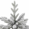 Kunstig sammensatt juletre Hvit 150 cm PE og PVC