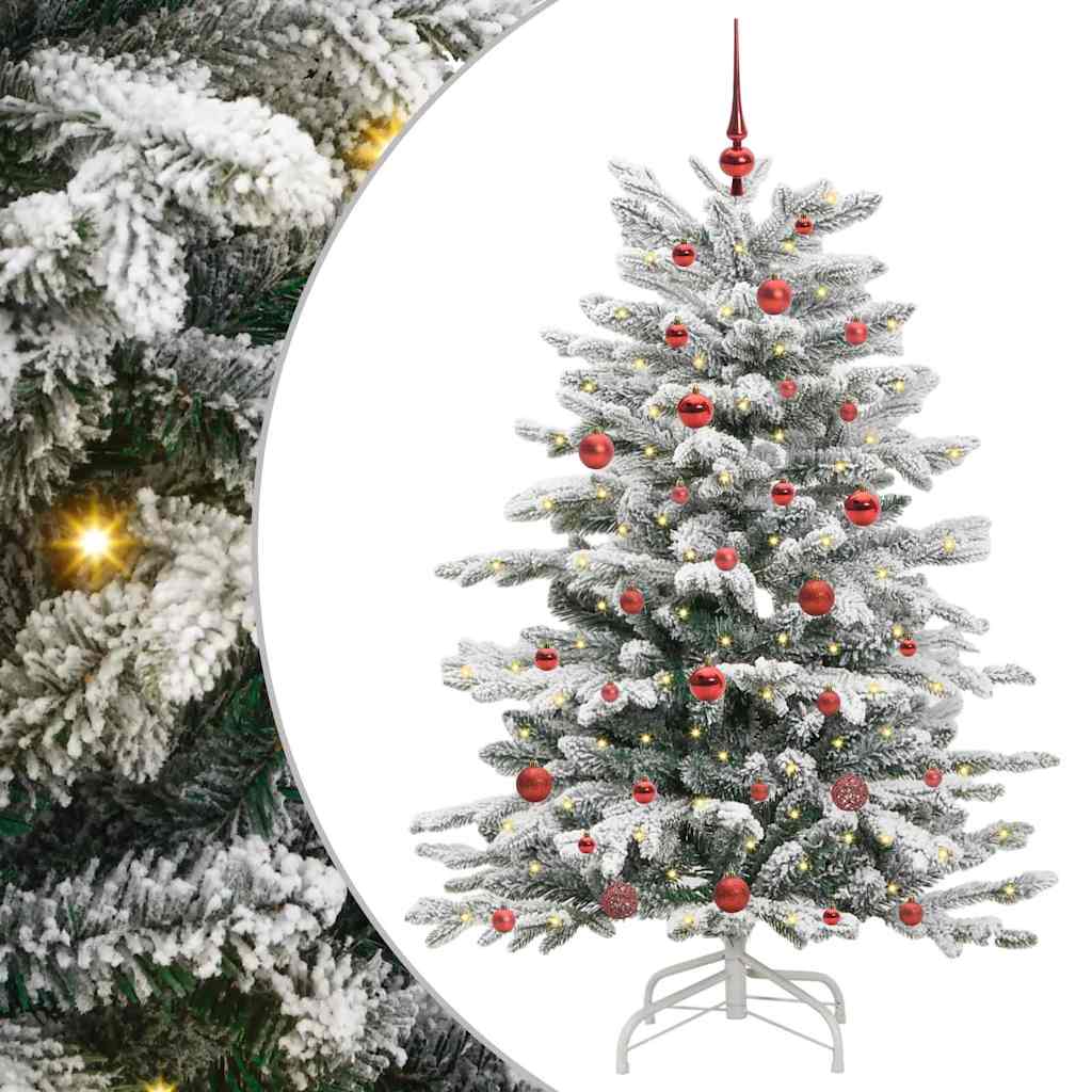 Kunstig sammensatt juletre Hvit 150 cm PE og PVC