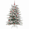 Kunstig sammensatt juletre Hvit 150 cm PE og PVC