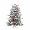 Kunstig sammensatt juletre Hvit 150 cm PE og PVC
