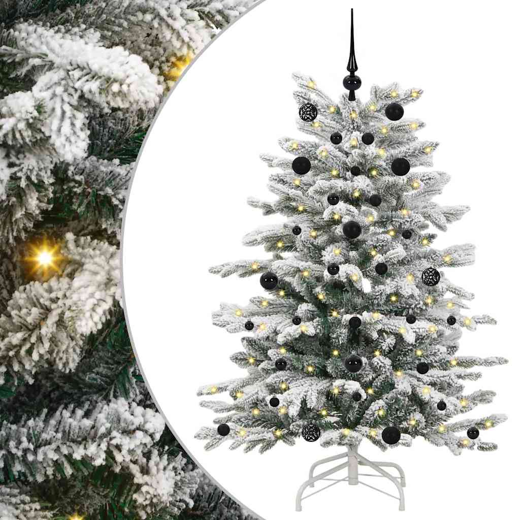 Kunstig sammensatt juletre Hvit 150 cm PE og PVC